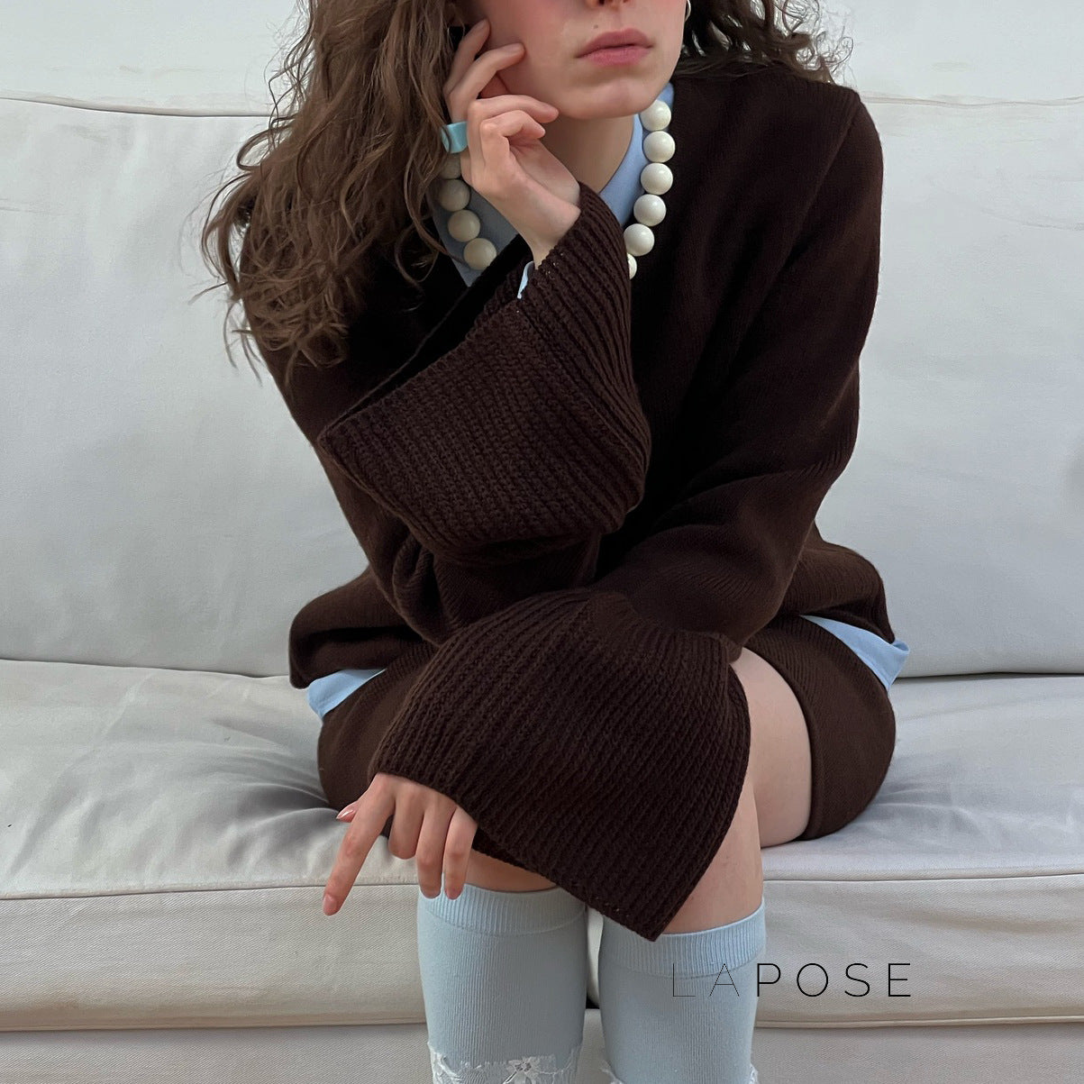 Alizah Bell Sleeve Knit Cardigan [MZG7V853]