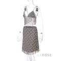 Alize Lace Trim Plaid Skirt Set [P1YXVHCM]