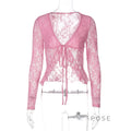 Alonna Floral Lace-Up Top [YOY38ENL]