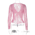 Alonna Floral Lace-Up Top [08X4RQDO]