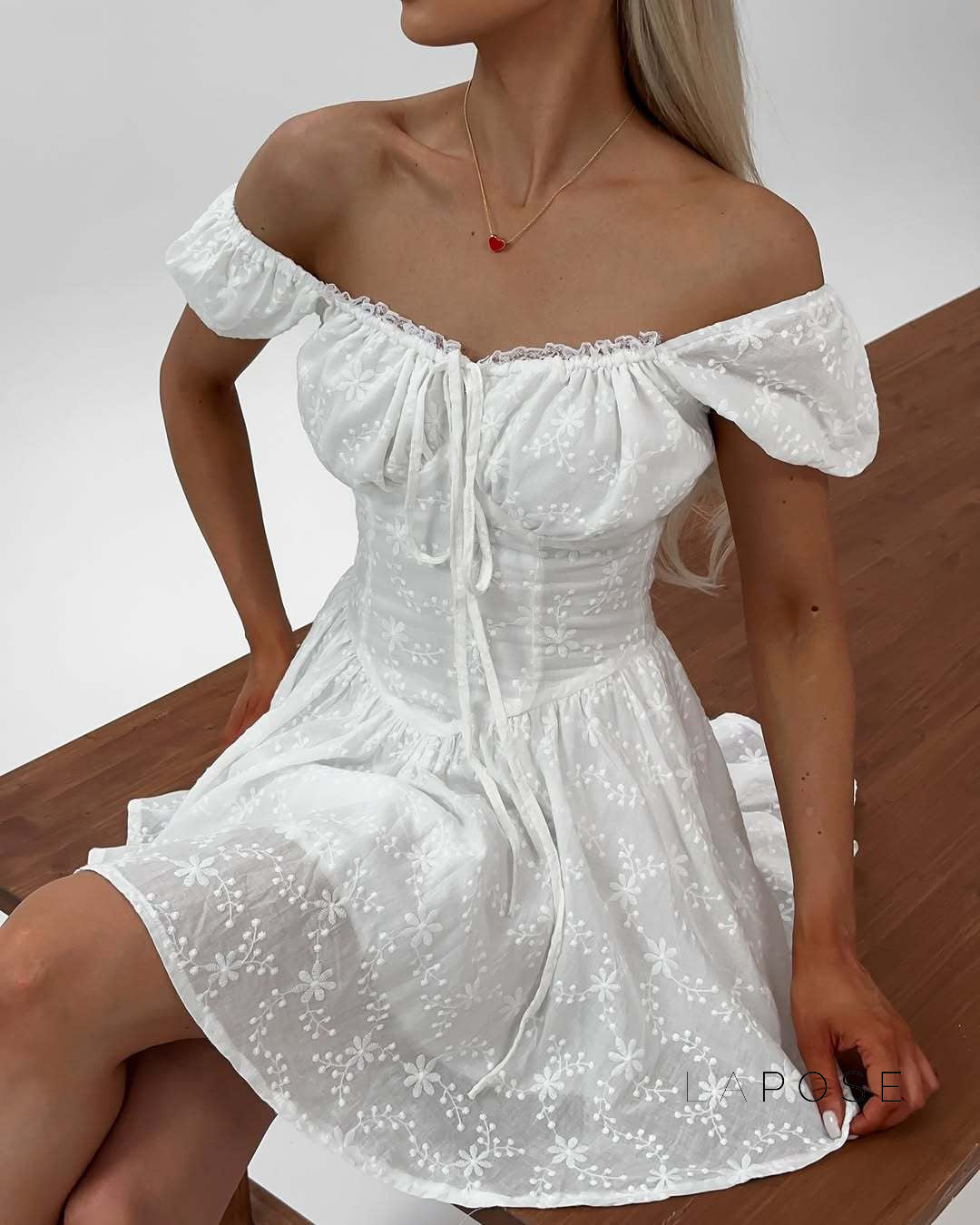 Alorah Off-Shoulder Puff Mini Dress [1TB7K4PV]