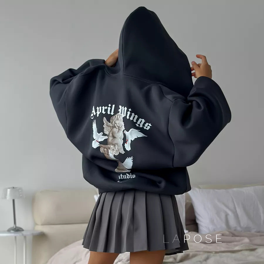 Alynna Printed Zipper Hoodie [Y75QOAOF]