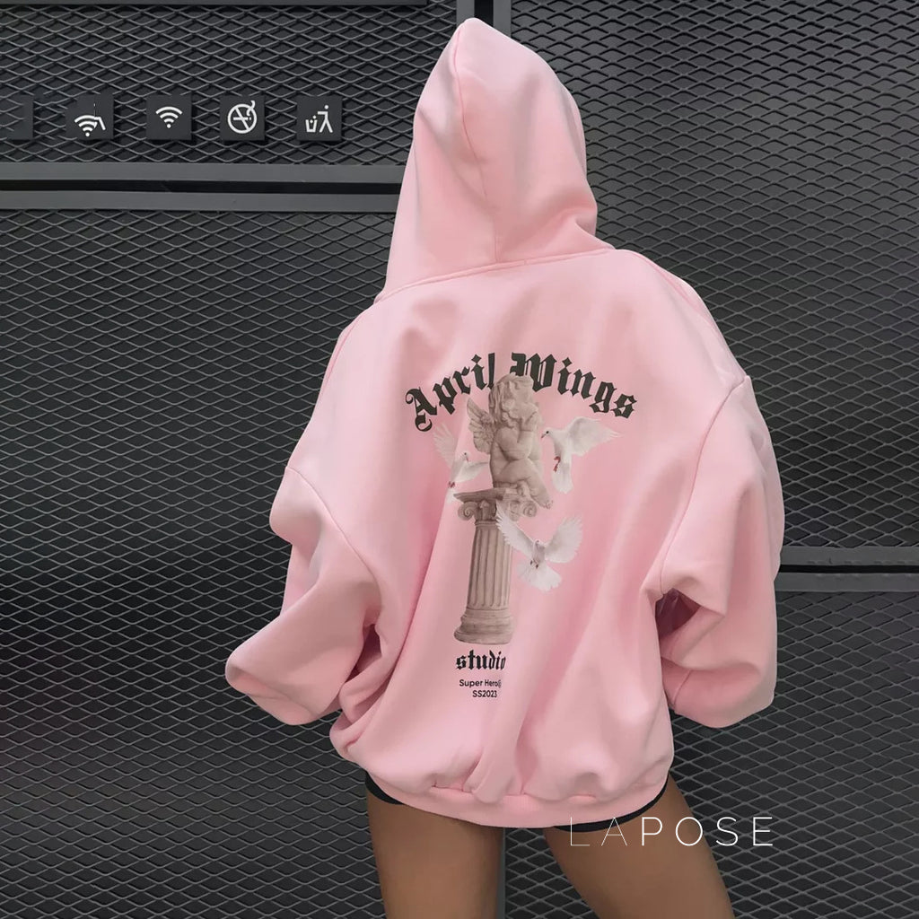 Alynna Printed Zipper Hoodie [FV1P0KNS]