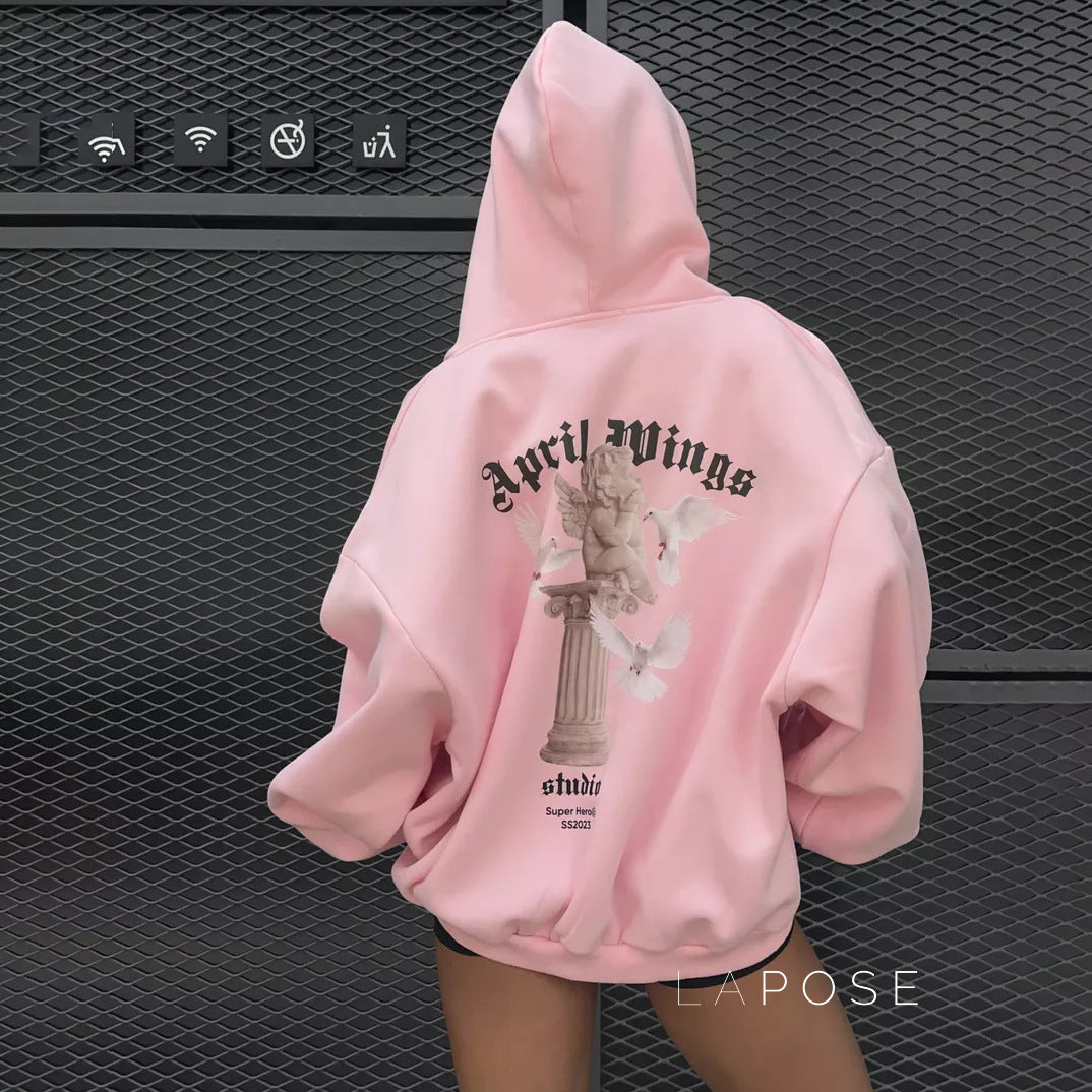 Alynna Printed Zipper Hoodie [FV1P0KNS]