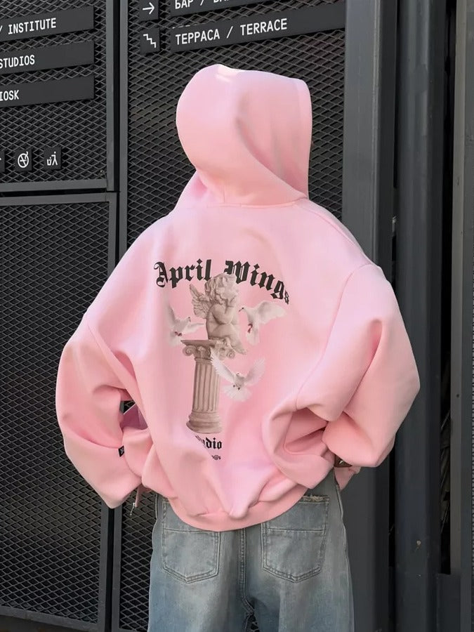 Alynna Printed Zipper Hoodie [H35X21TP]