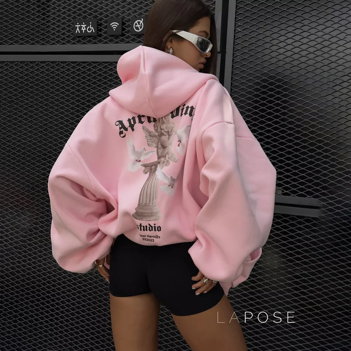 Alynna Printed Zipper Hoodie [FHIG3RLC]