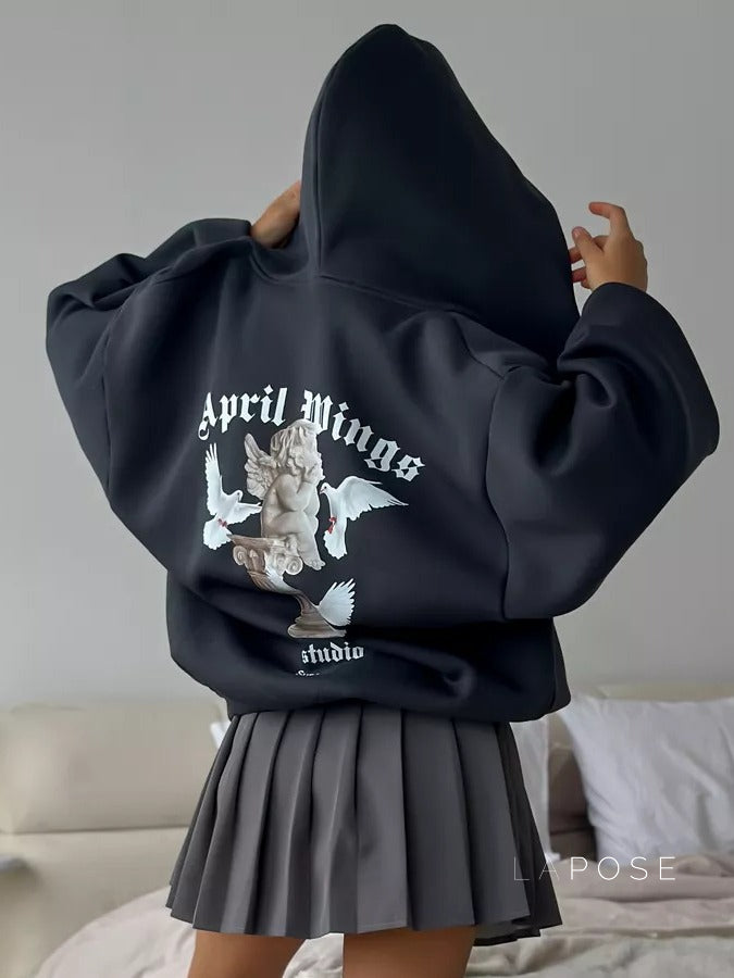 Alynna Printed Zipper Hoodie [83WJGX3W]