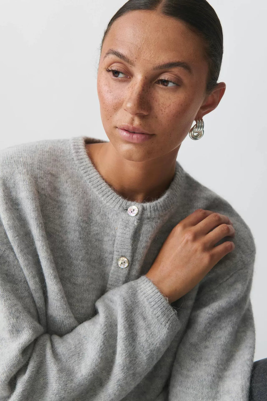 LaPose - Alynna Soft Knit Button Cardigan