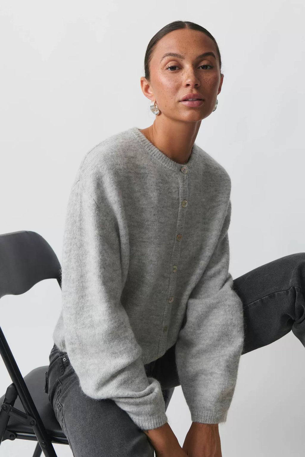 LaPose - Alynna Soft Knit Button Cardigan