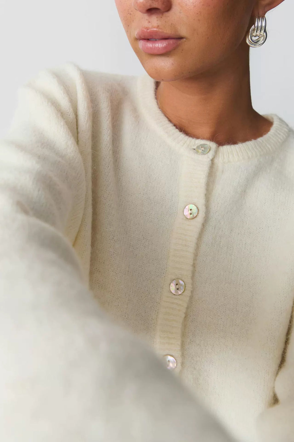 LaPose - Alynna Soft Knit Button Cardigan