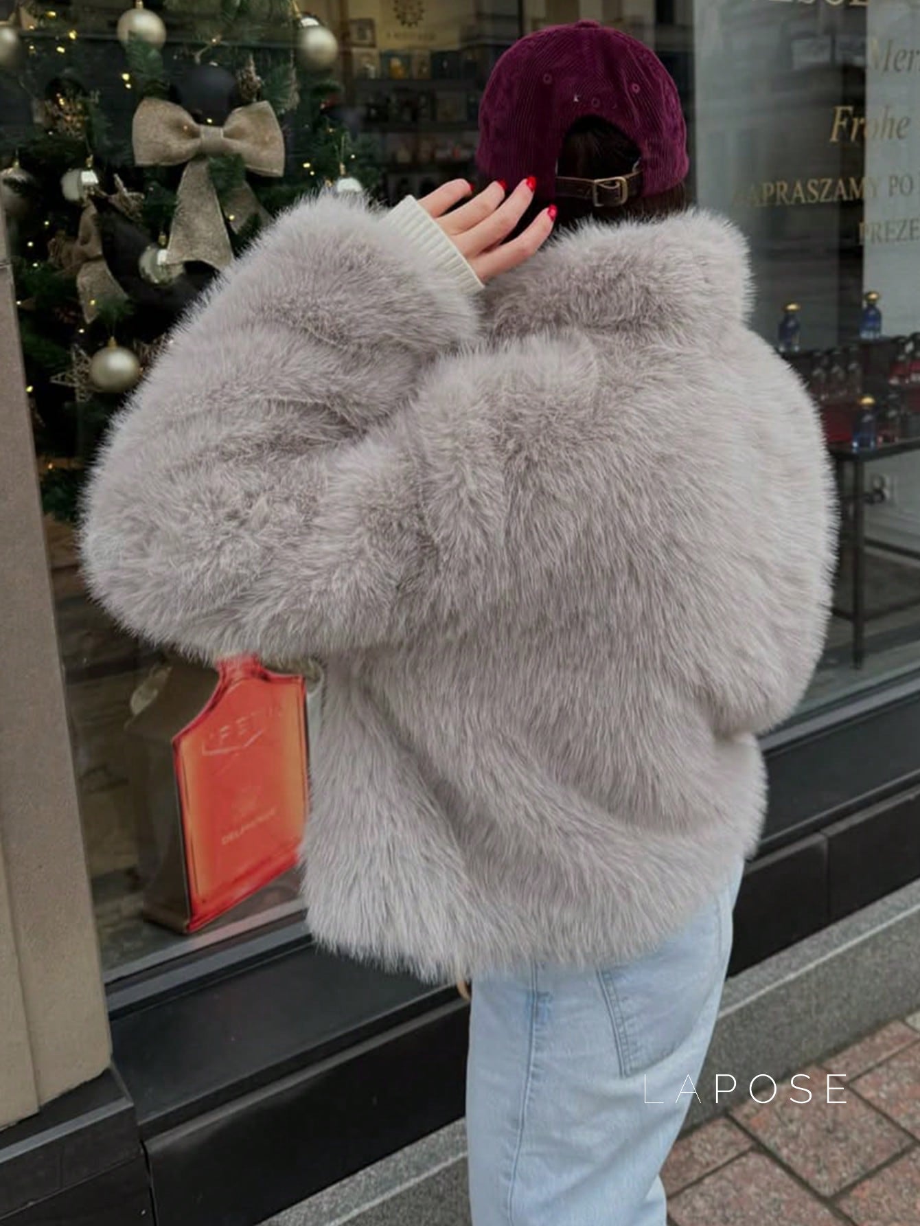 Alysa Faux Fur Teddy Jacket [7AAEP9MC]