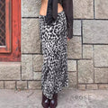 Alyssa Leopard Mesh Midi Skirt [IAACM32M]