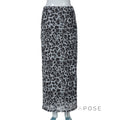 Alyssa Leopard Mesh Midi Skirt [Z6XR49KX]