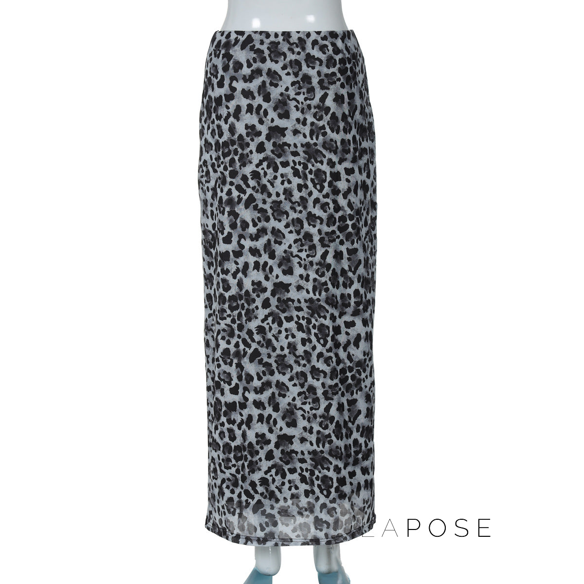 Alyssa Leopard Mesh Midi Skirt [Z6XR49KX]