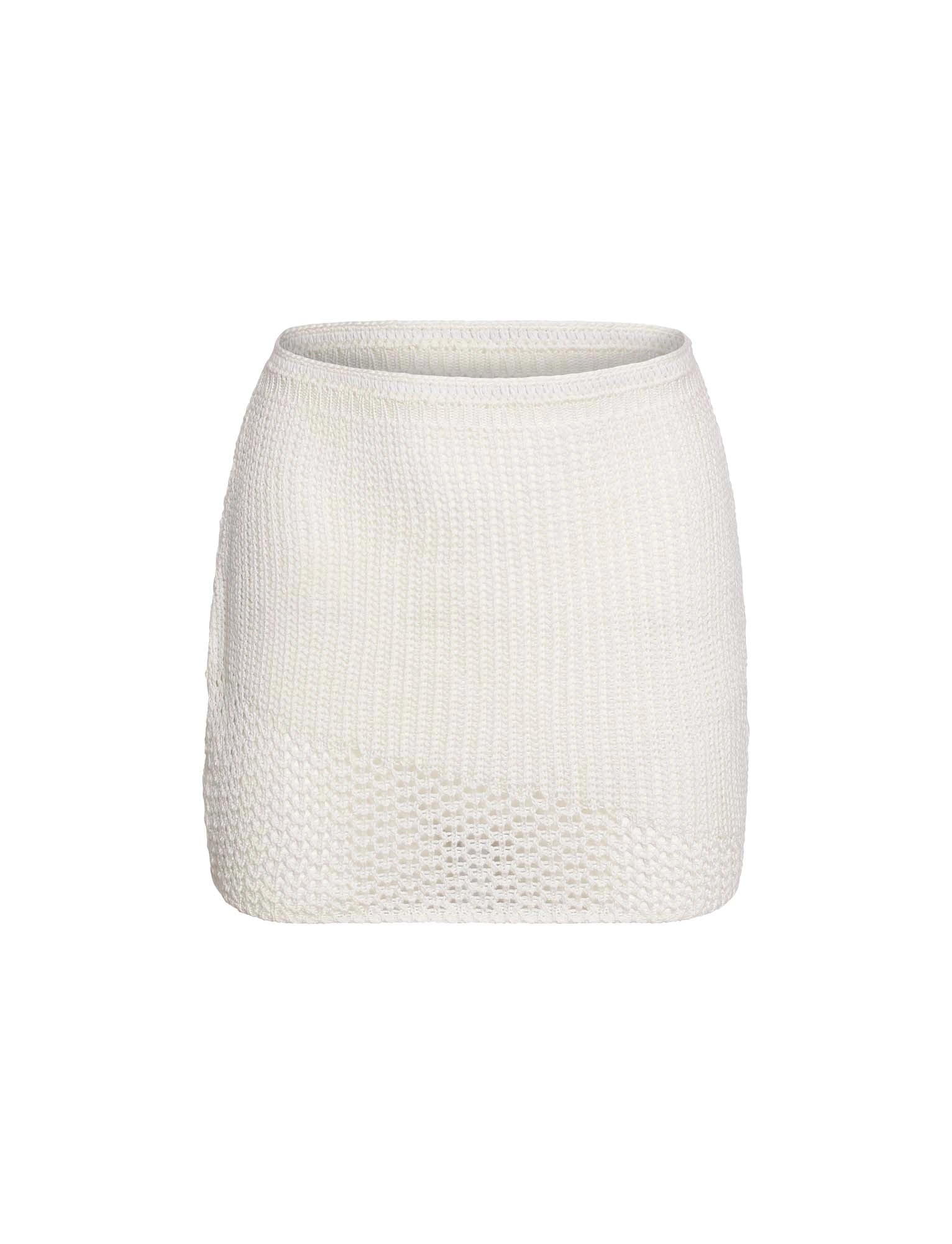 LaPose Alyssia Crochet Mini Skirt