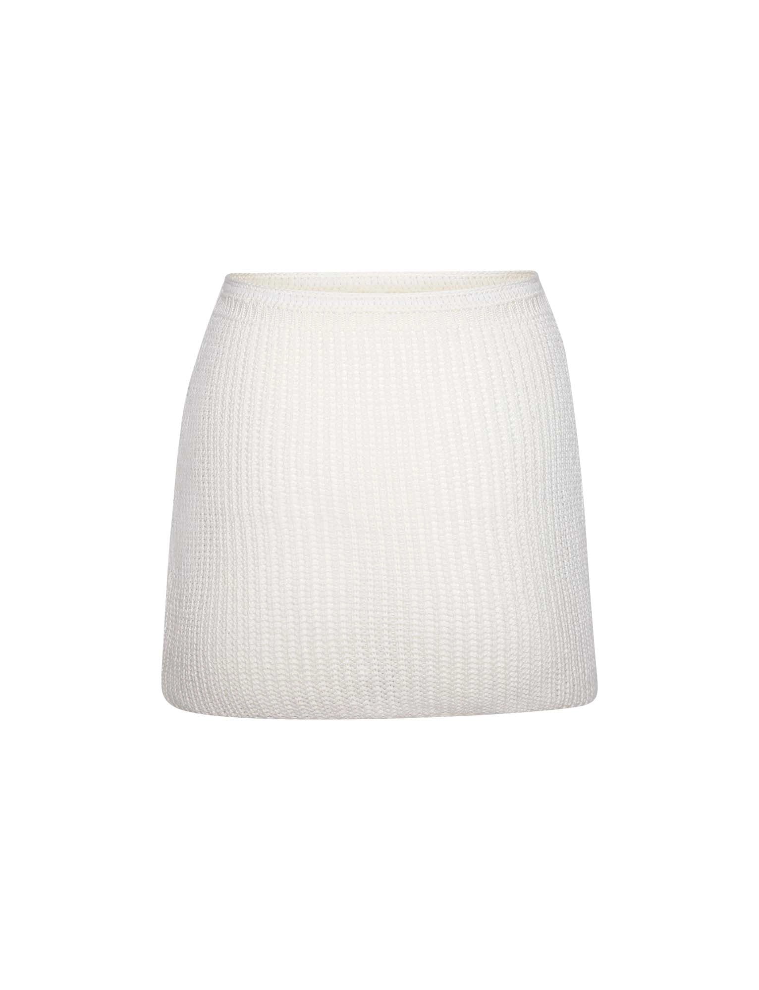 LaPose Alyssia Crochet Mini Skirt