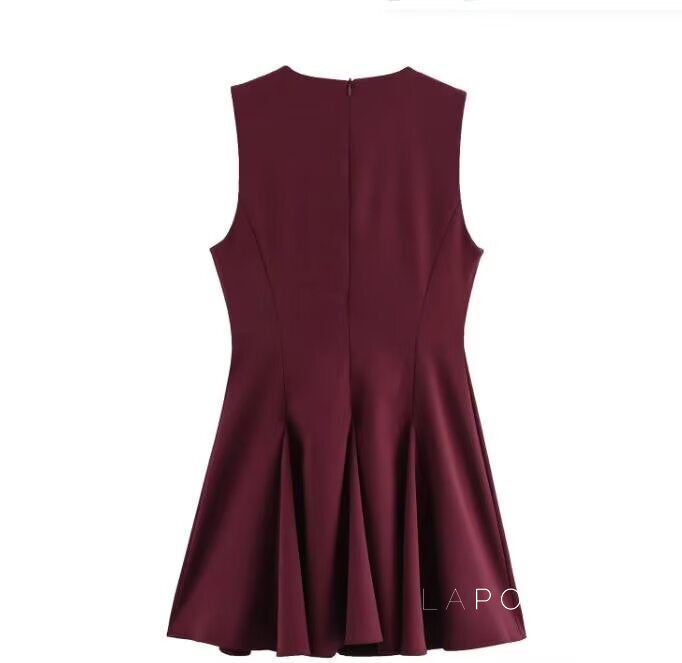Amara Bow Mini Dress [SUOUIYWO]