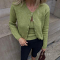 Amariya Ribbed Knit Skirt Set [48AIRDG6]