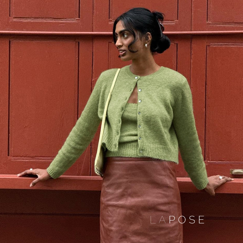 Amariya Ribbed Knit Skirt Set [TVJLE6HD]