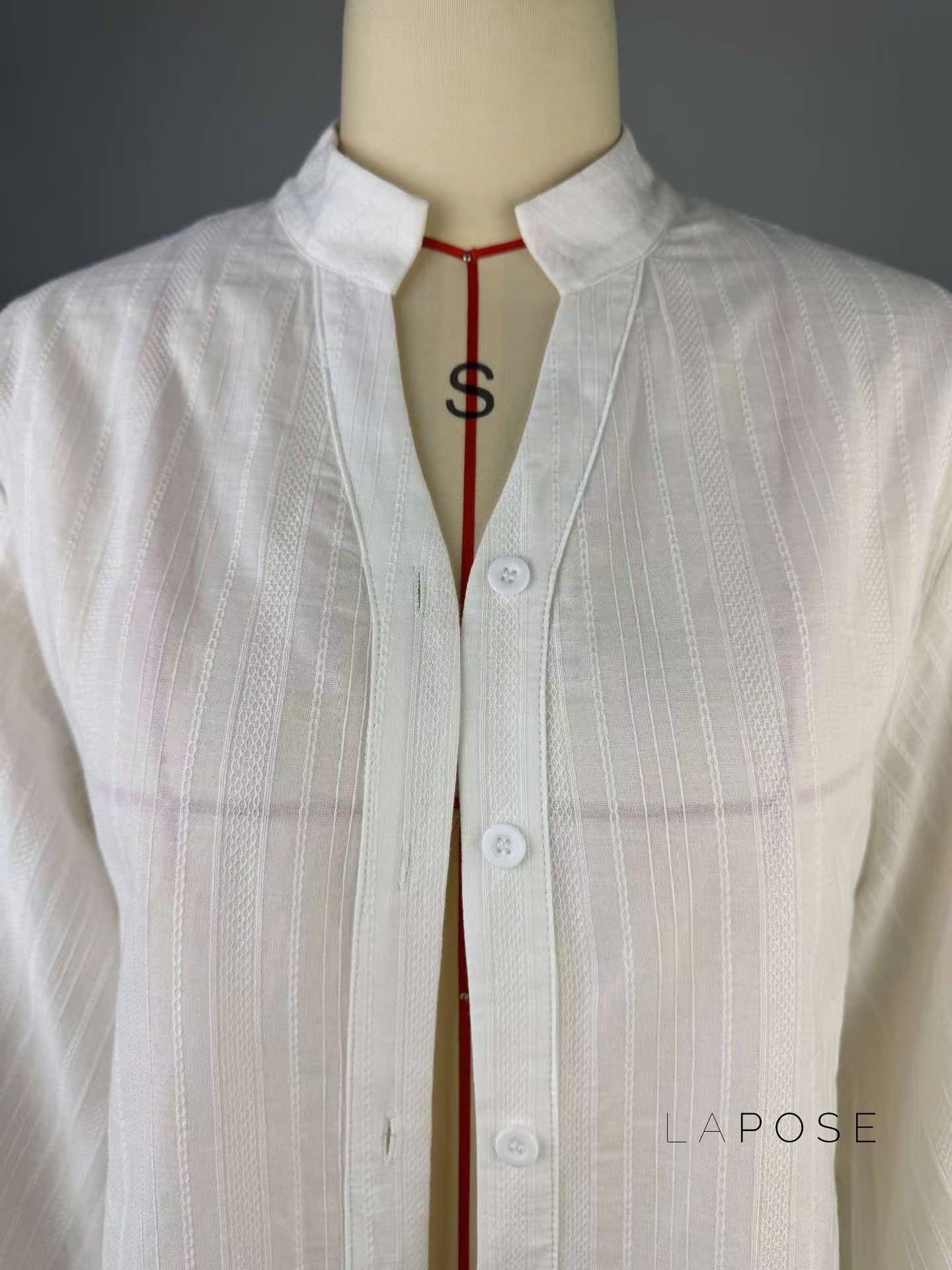 Amaryah Lantern Sleeve Button-Up Top [WBDFAIWC]