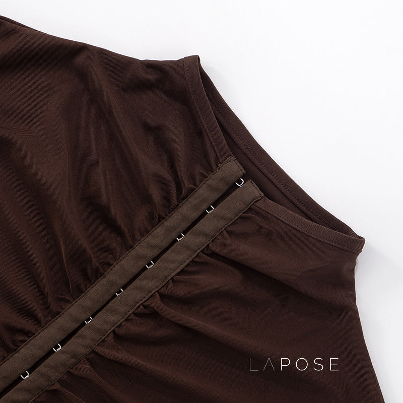 Amauri Pleated Mock Neck Vest [SC9S0C7X]