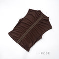 Amauri Pleated Mock Neck Vest [6NJO9N3J]