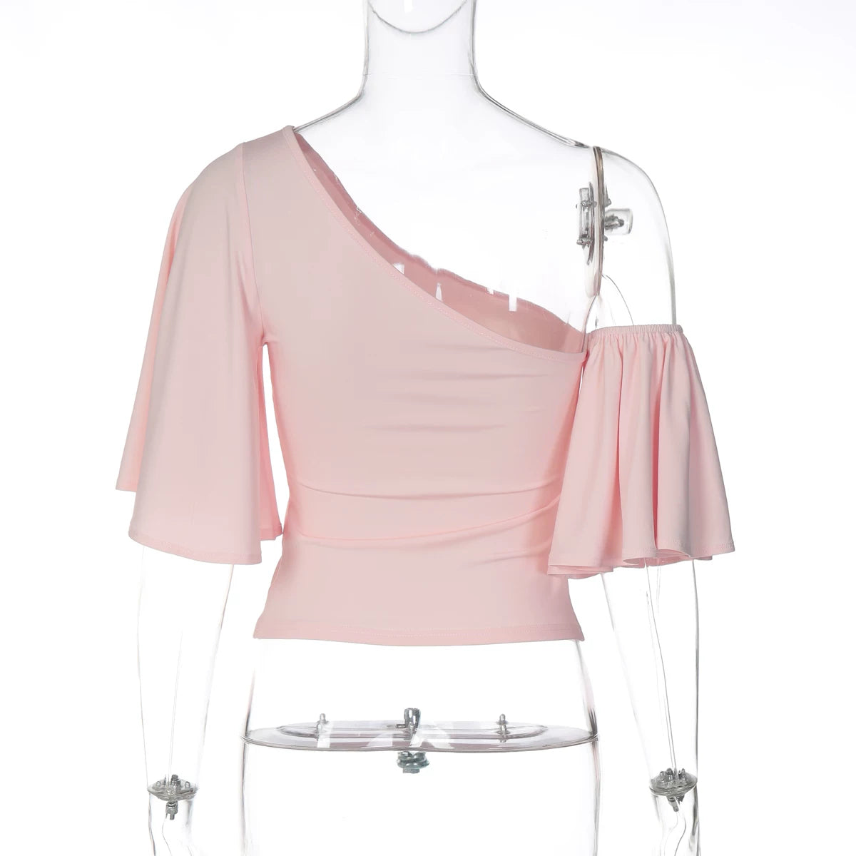 LaPose - Amberley One Shoulder Flare Sleeve Top