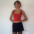 Ambria Square Neck Crop Top [NQRD7MEY]