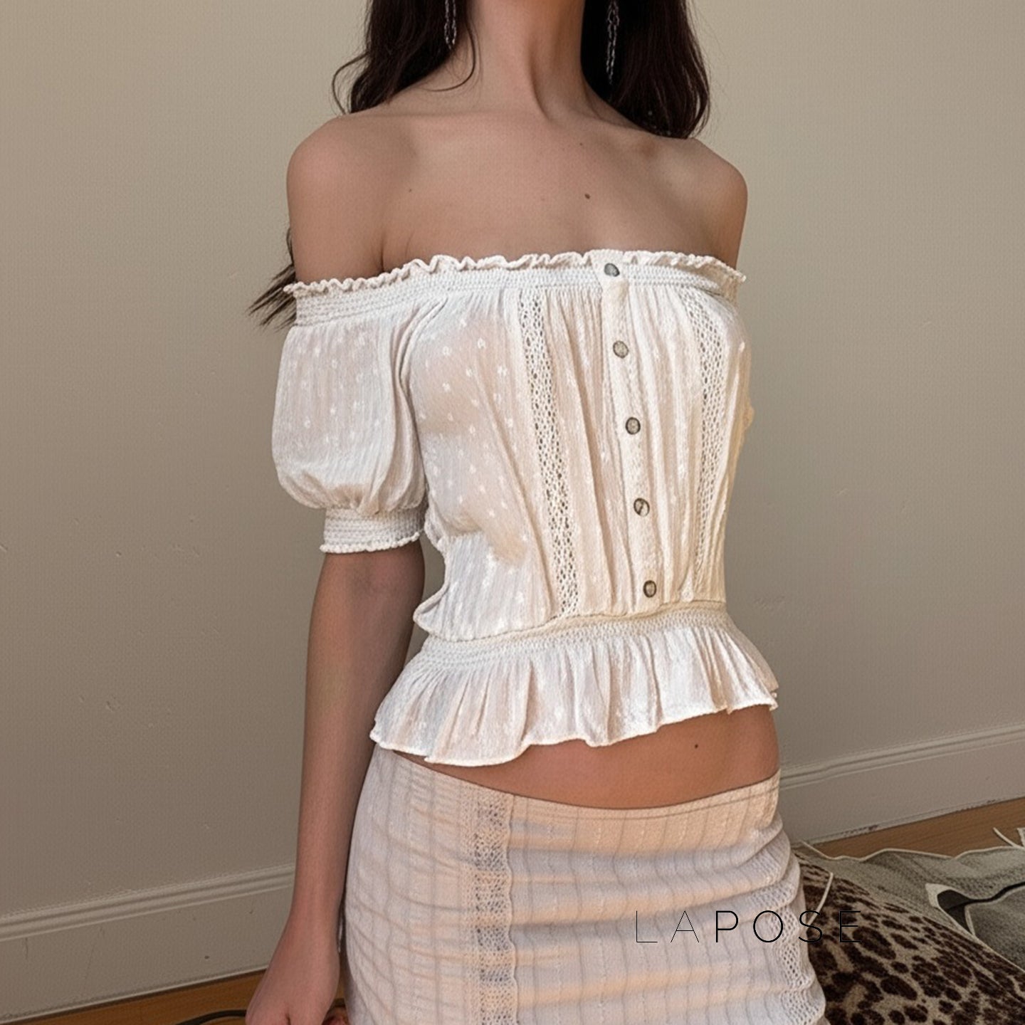 Ameliana Off Shoulder Crop Top