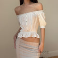 Ameliana Off Shoulder Crop Top