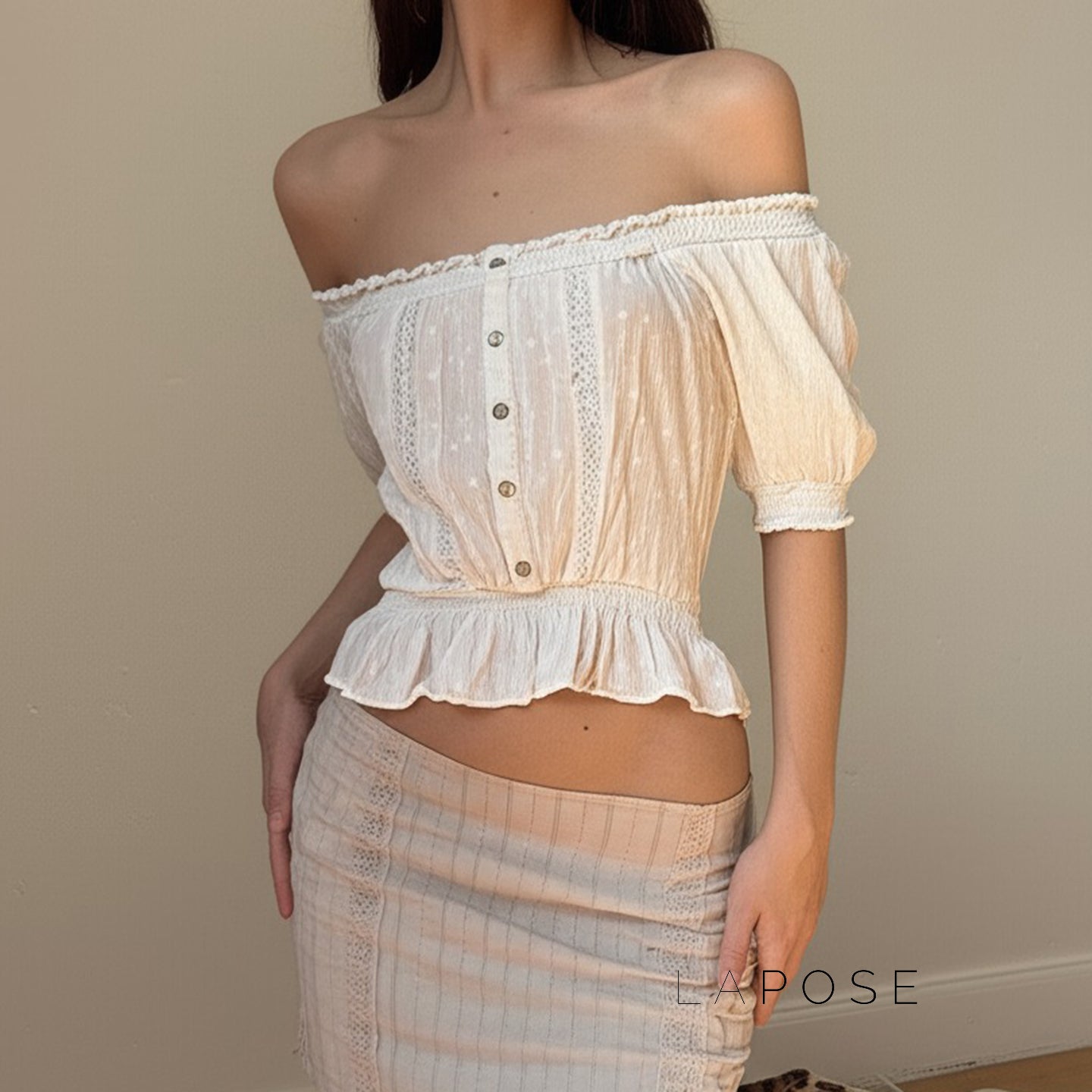 Ameliana Off Shoulder Crop Top