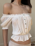 Ameliana Off Shoulder Crop Top
