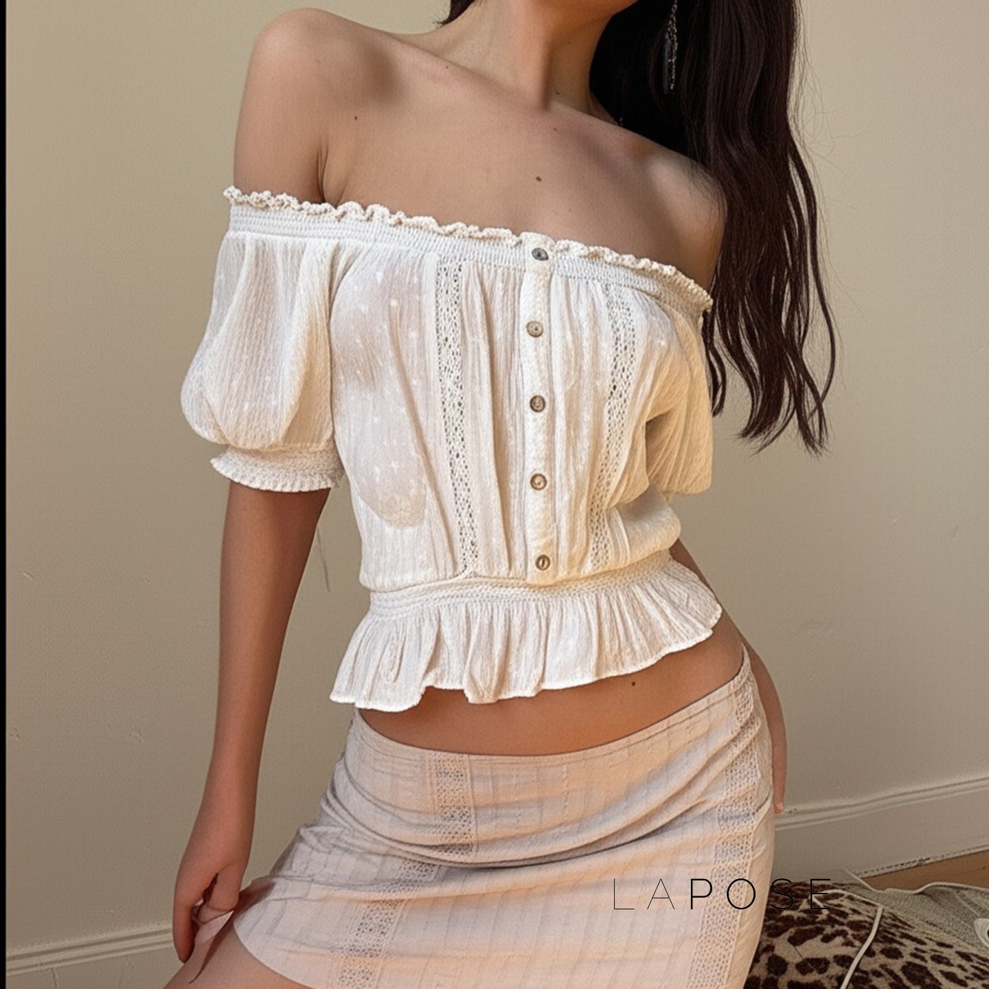 Ameliana Off Shoulder Crop Top