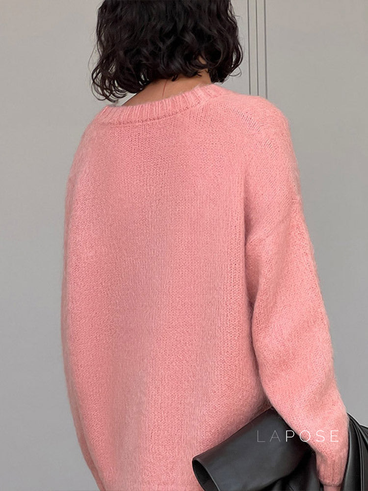 Amelie Knit V-neck Skirt Set [W7C77H9F]