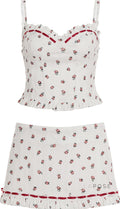 Amethyst Floral Knit Skirt Set [GK9C9X3H]