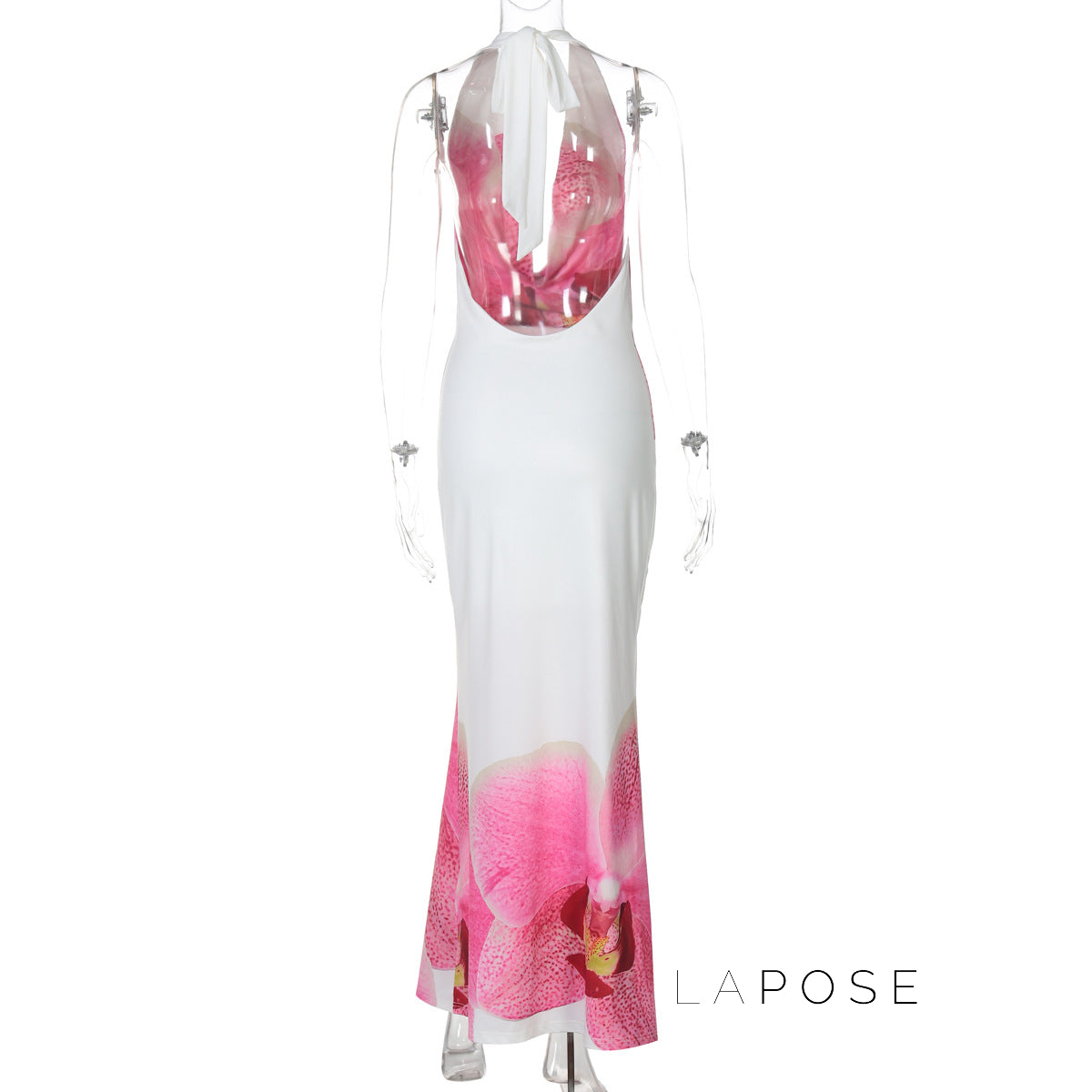 Amity Floral Halter Maxi Dress [660NOHJ4]