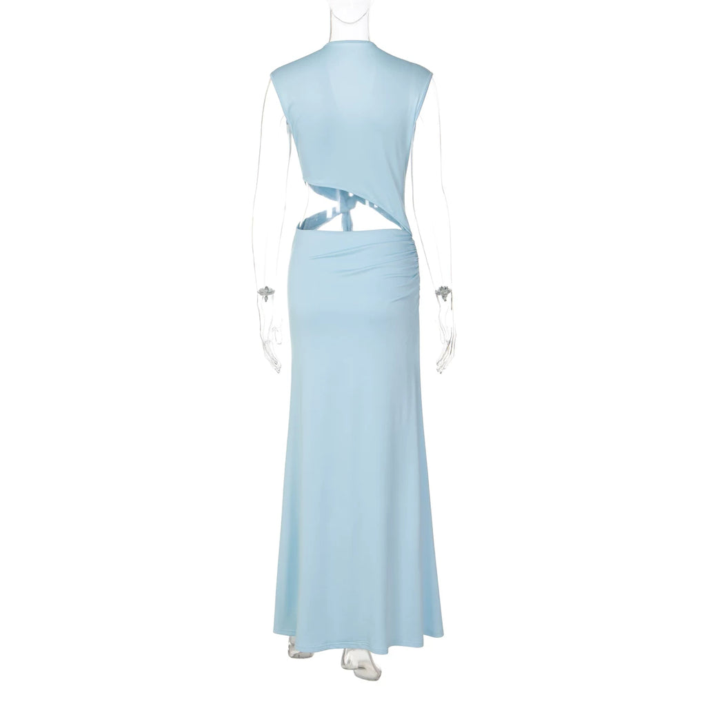 LaPose - Amiya Knot Cut-Out Maxi Dress