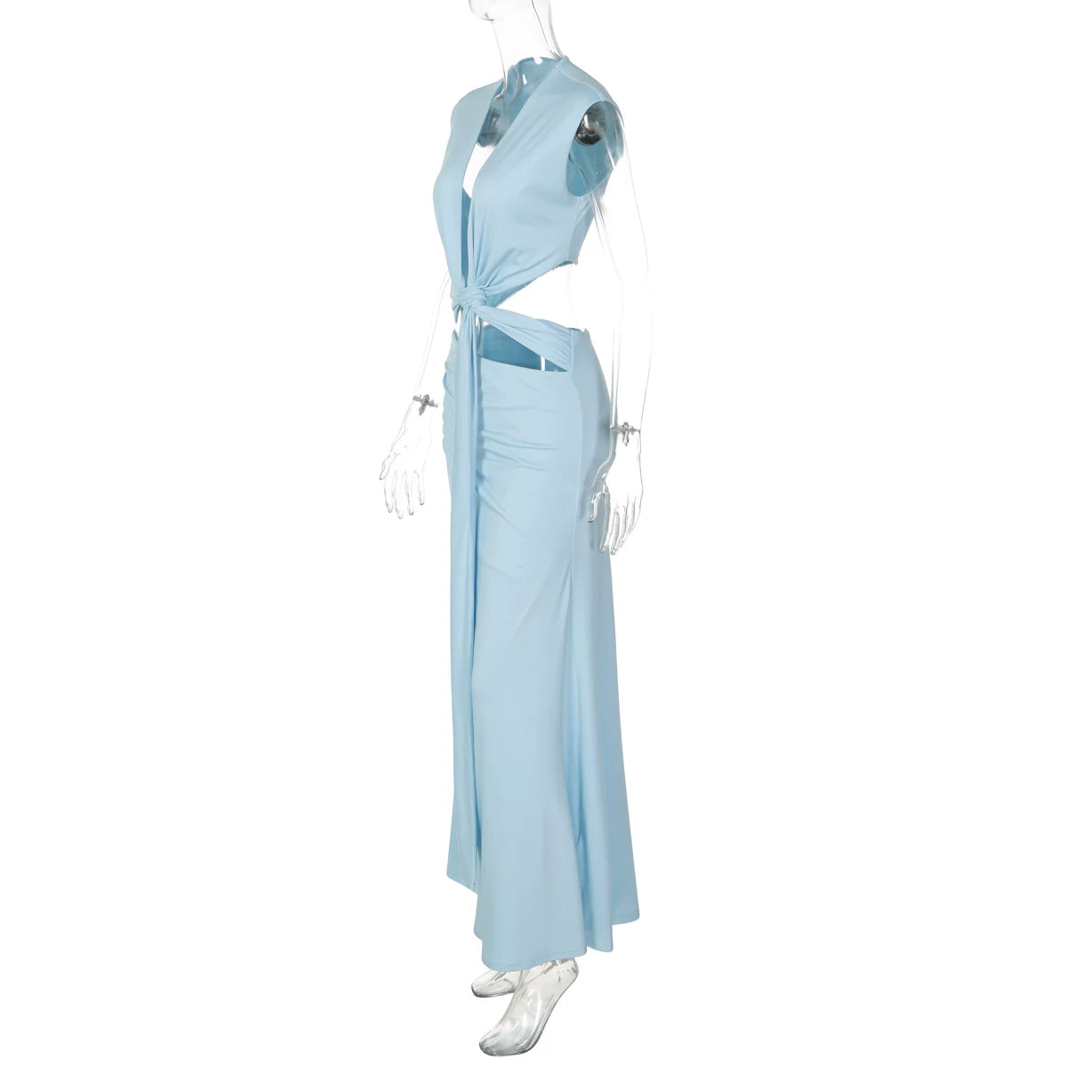 LaPose - Amiya Knot Cut-Out Maxi Dress