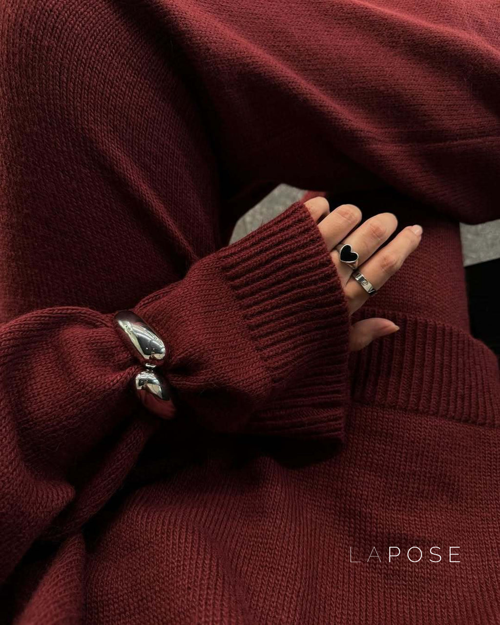 Amore Knit Polo Lounge Set [R9ZBGIWC]