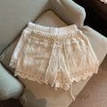 Amya Lace Knit Wide-Leg Pants [KVXE8MB4]