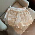 Amya Lace Knit Wide-Leg Pants [DUIMLPJB]