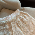 Amya Lace Knit Wide-Leg Pants [OTS6MXM2]