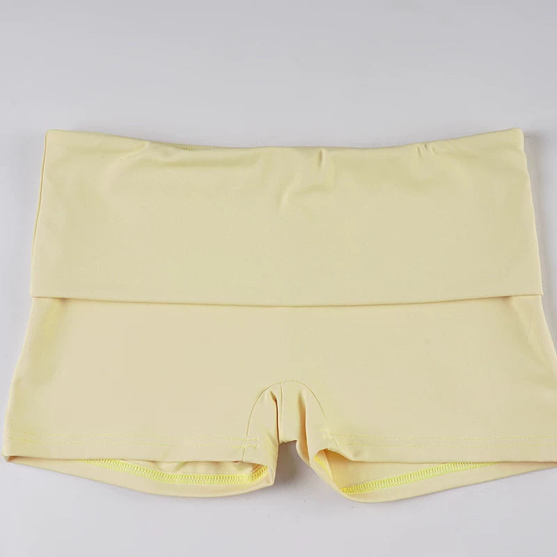 LaPose - Amyra Off-Shoulder Halter Shorts Set