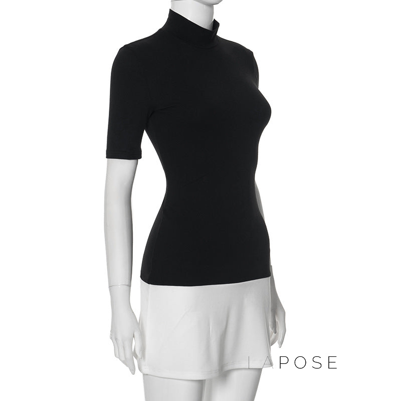 Anabell Contrast Bodycon Mini Dress [EHN8T9TZ]