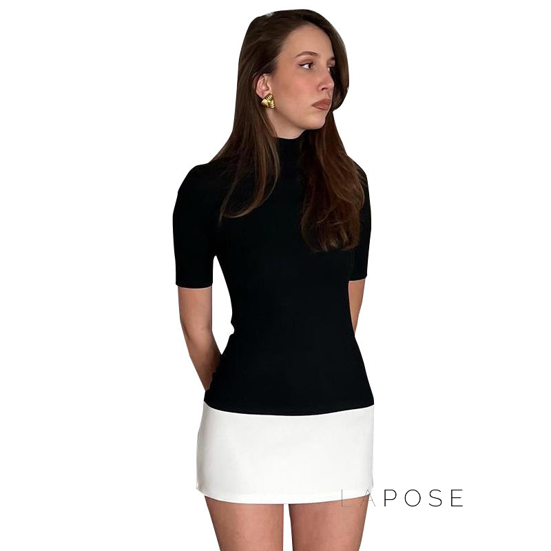 Anabell Contrast Bodycon Mini Dress [WC83PEP0]