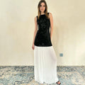 Anabia Black Sequin Maxi Dress [U33ELE72]