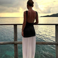 Anabia Black Sequin Maxi Dress [FLC5C3VN]