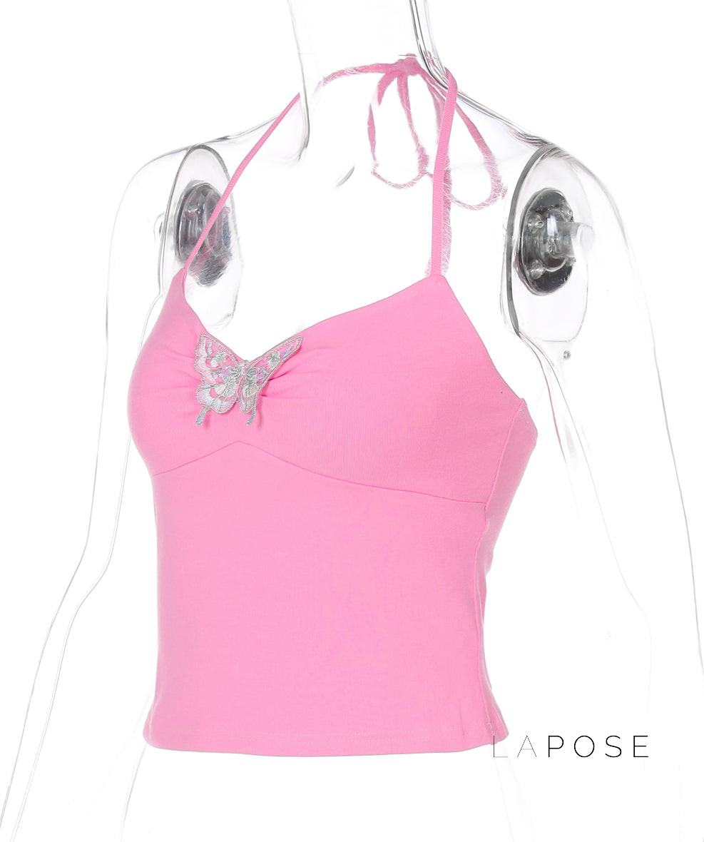 Anabia Butterfly Halter Top [2O7UULLY]
