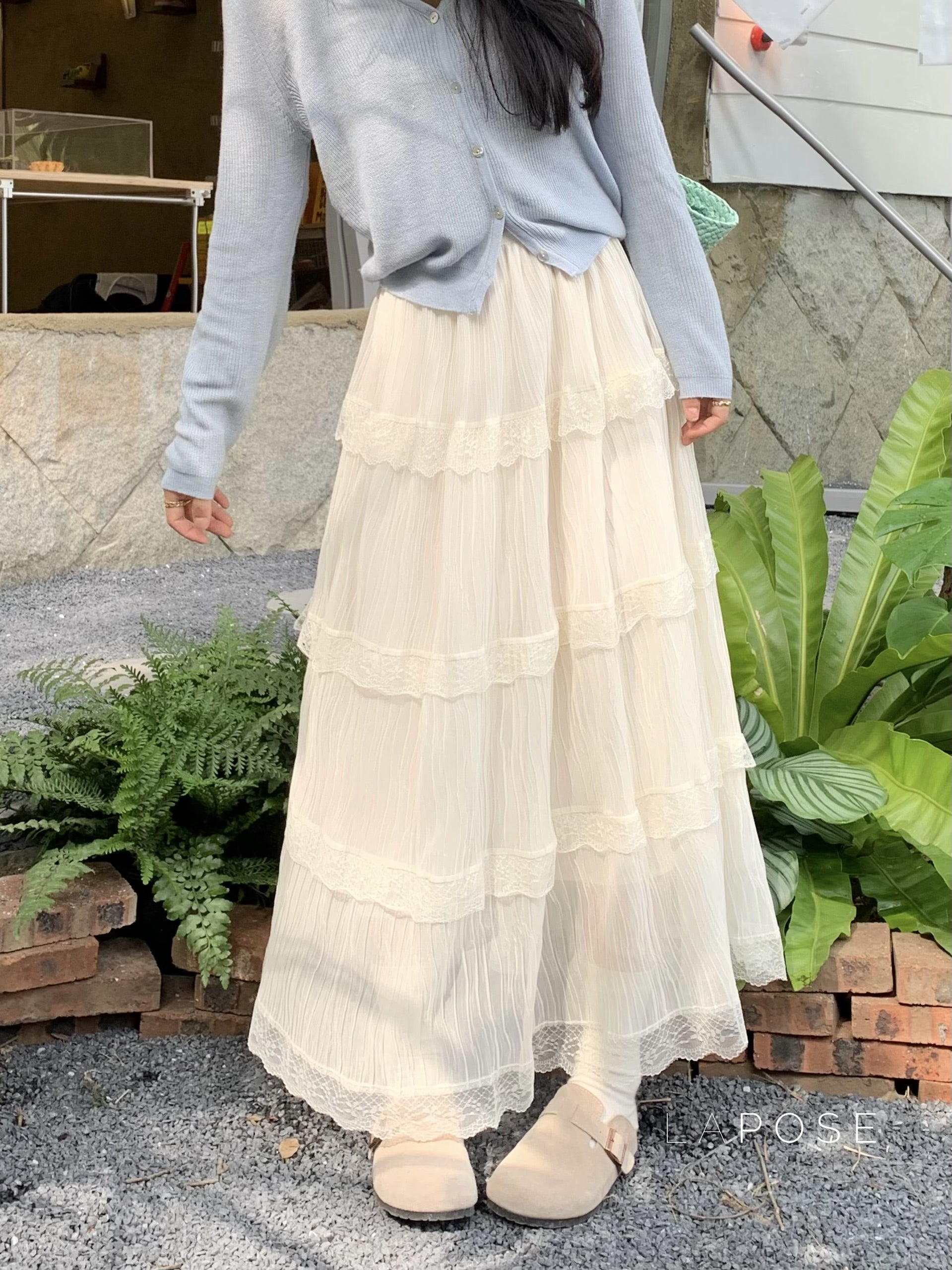 Anai Lace Maxi Skirt [0BH9Q3JO]