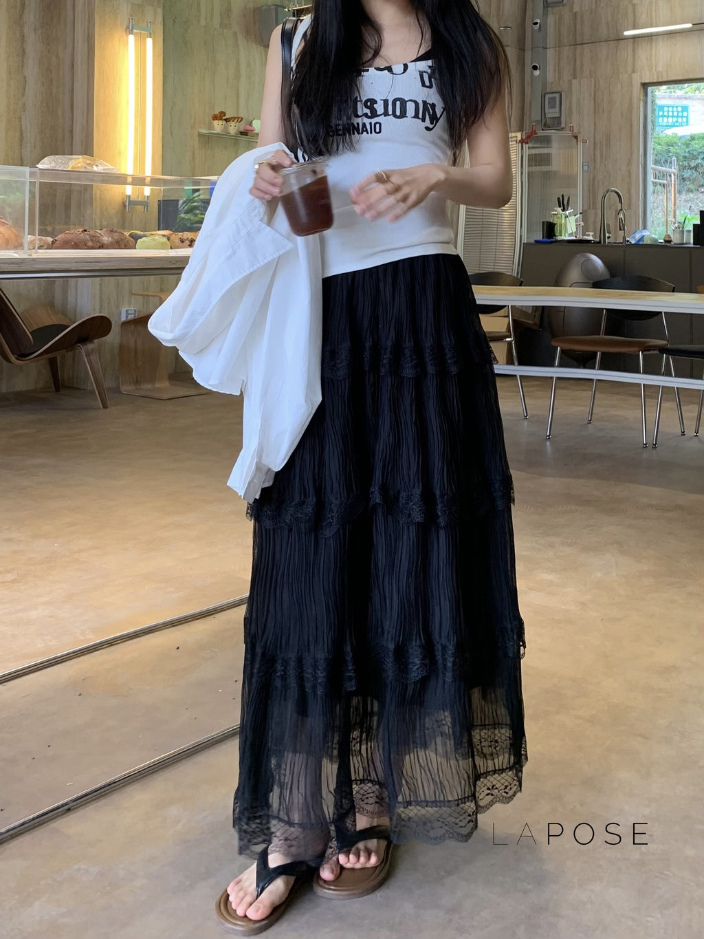 Anai Lace Maxi Skirt [U8I7NWPA]